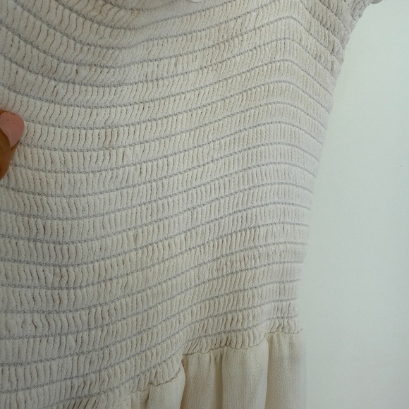 Reformation Cream Ruffled Dress - Picture 4 of 6